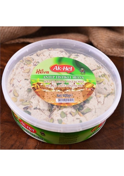 Ak-Hel Antep Fıstıklı Tahin Helvası 900 G