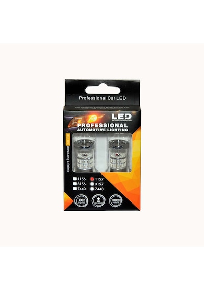 Set Ampul Park Led Çift Duy Şaşı Trn 48 Led Amber Cn-1157Hw