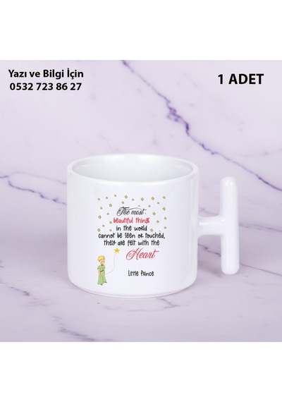Küçük Prens Baskılı The Little Prince Kupa Bardak Beyaz