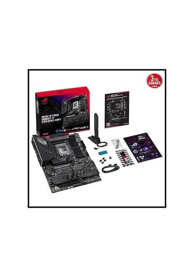 Asus Rog Strıx B860-f Gamıng Wıfı, 4xddr5, 4xm.2, Hdmı, Dp, Type-c, Wi-fi 7, Bluetooth V5.4, Intel C