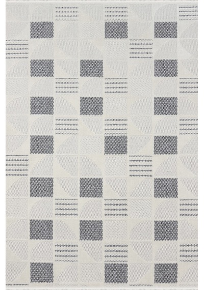 Woolen Halı Venis Bukle Halı 8804 Grı Renkli