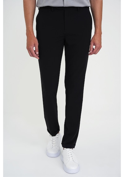 Efor Comfort Fit Beli Lastikli Esnek Siyah Spor Pantolon P 1189 Siyah