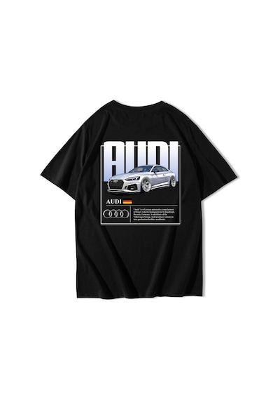 Brz Collectıon Brz Collection Unisex Oversize Rs5 Audı Rs5 T-shirt Siyah