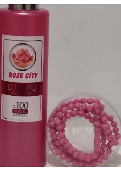 RoseCity Doğal Gülsuyu 380ml Gri Kapak Alana RoseCity Gül Kokulu