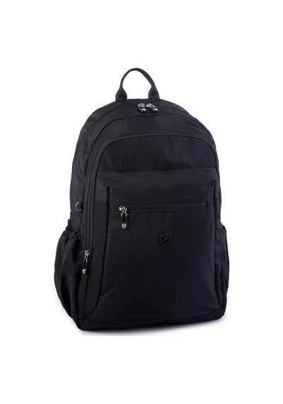 Nas Bag Unisex Büyük Boy Su Geçirmez Waterproof Hafif Sırt Çantası Çok Gözlü Siyah
