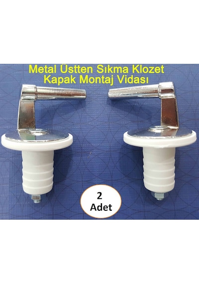Tuvalet Metal Klozet Kapağı Montaj Vidası Üsten Sıkıştırmalı Tuvalet Metal Klozet Kapağı Montaj Vidası Üsten Sıkıştırmalı