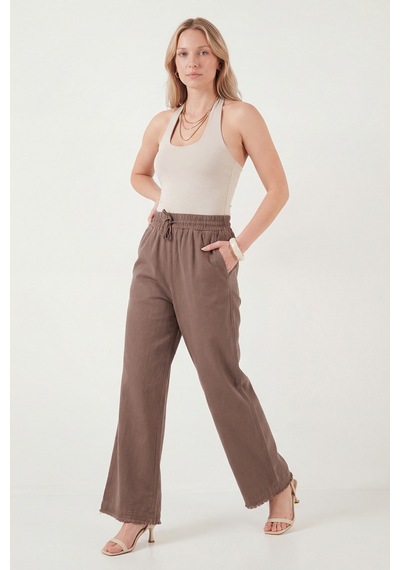 Lela Bayan Pantolon 668yp4760 Kahve Kahve