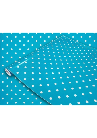 D-C-Fix 346-0628 Turkuaz Puantiye Yapışkanlı Folyo (45Cm X 2Mt)