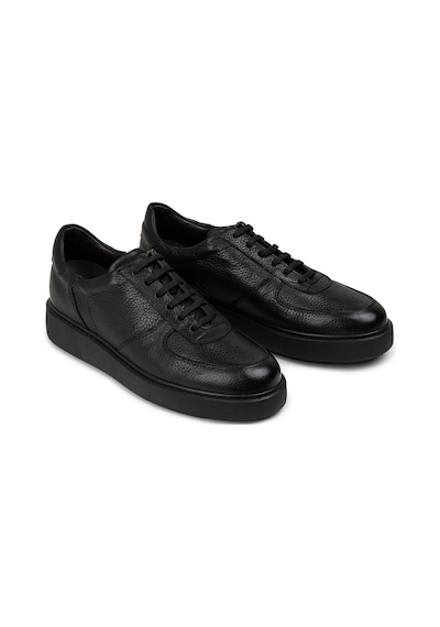 Deery Hakiki Deri Siyah Erkek Sneaker Ayakkabı - 01965msyhe04 Siyah
