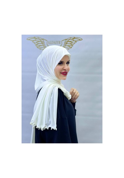 Aldaıyr Tesettür Sandy Şal İpli Krem001