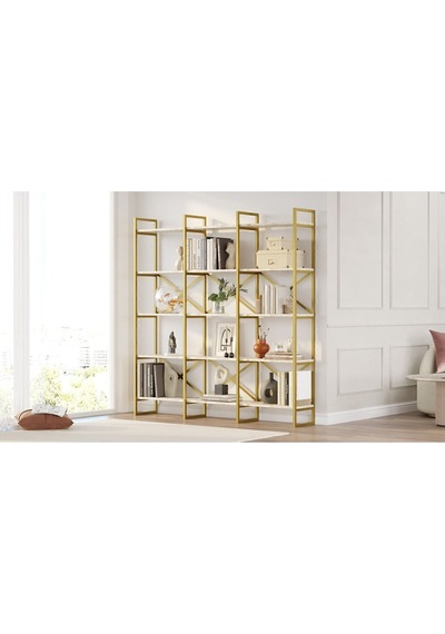 Atlantis 175cm Gold Metal Kitaplık 5 Raflı Geniş 3 Bölme Mermer Desen Atl6-ge Efes Atlantis 175cm Gold Metal Kitaplık 5 Raflı Geniş 3 Bölme Mermer Desen Atl6-ge Efes