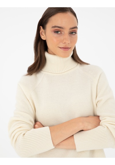 Pierre Cardin Kadın Ekru Kazak /triko 50296491-vr019 Ekru