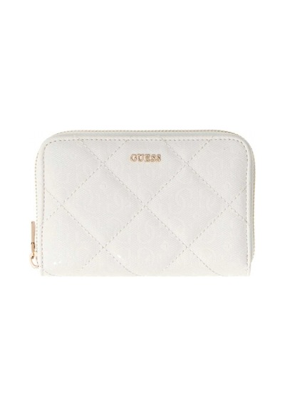 Guess Libby Orta Boy Fermuarlı Kadın Beyaz Cüzdan Swgg9912140-off