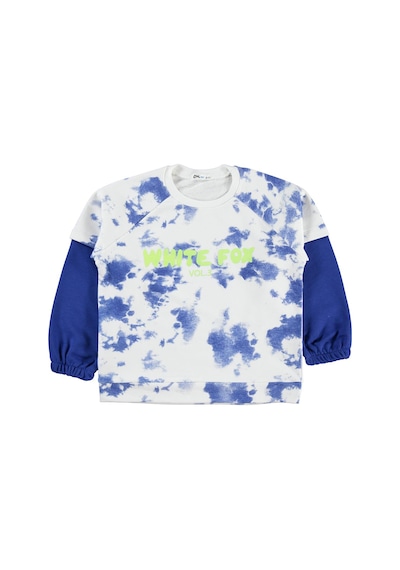 Civil Boys Whıte Fox Baskılı 6-9 Yaş Sweatshirt - Mavi Saks Mavisi