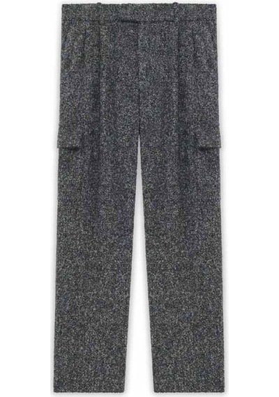 Carhartt Wıp Koyu Yün Karışımlı Cargo Pantolon - Le Pantalon Tweed Chiné Gri