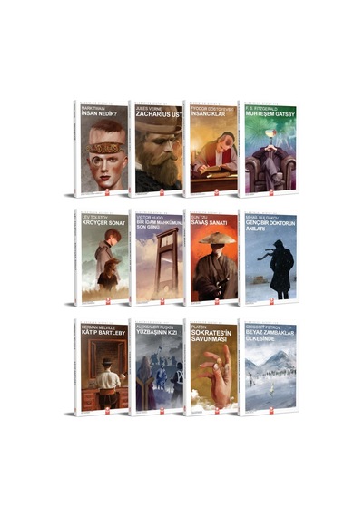 Dünya Klasikleri Kitap Seti, 12 Adet, Tolstoy, Virginia Woolf, Platon Ve Yazarlardan Seçme Eserler Sku: Zeusstk6606e955fc