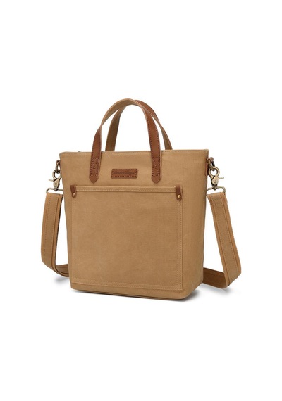Kanvas Kumaş Kadın Çantası Elden Tutmalı Smart Bags 1328 Camel
