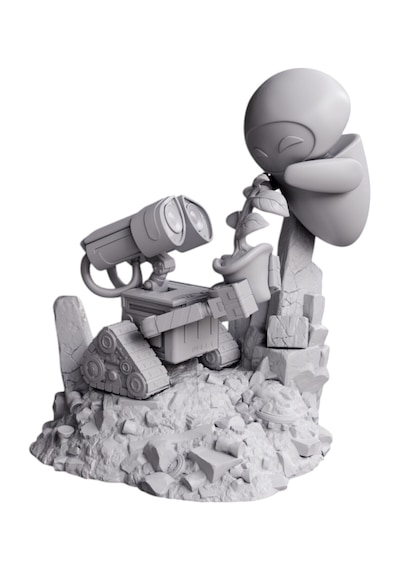 Premium Chibi Wall-e Ve Eve Figürü Pixar Koleksiyonu