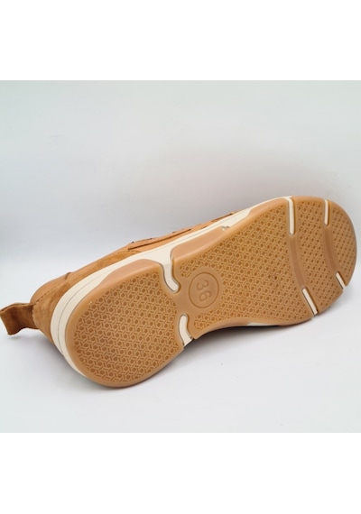 Mammamia D26ya-3575 Taba Renk Hakiki Deri Lastik Bağcıklı Kadın Günlük Casaul Sneaker Ayakkabı Taba