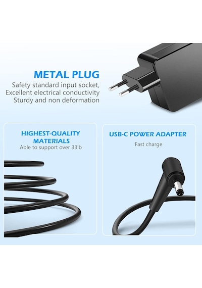 Güç Adaptörü, 19 V, 4,47 A, 90 W, Asus K55a K55n K501ux K53e Q550l U56e A55a K751l A450j A450vc