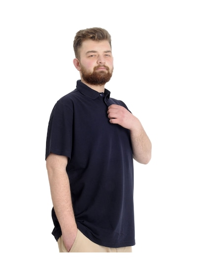 Mode Xl Büyük Beden Erkek T-Shirt Polo Absolute Destıny 23335 Lacivert 001