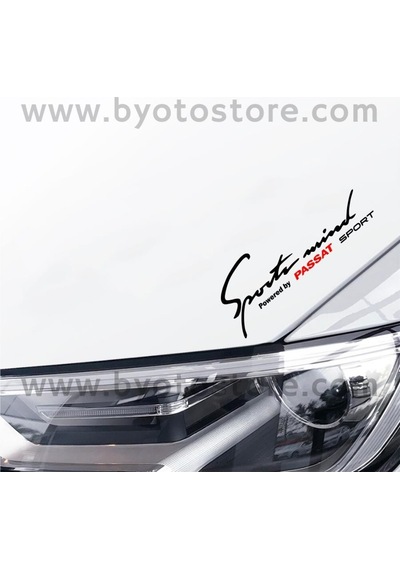 Volkswagen Passat Için Sports Mind Oto Sticker