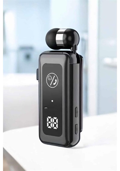Kablolu Makaralı Bluetooth Kulaklık Uzun Pil Ömrü Dijital Göstergeli
