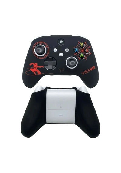 Xbox Series S/seris X 9.nesil Uyumlu Desenli Oyuncu Kolu Silikon Kılıf +analog Silikon Spıder-man