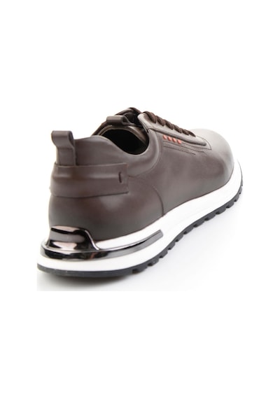 Bambi Kahve Hakiki Deri Erkek Sneaker E01011041841