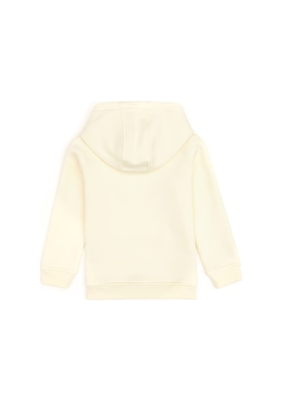 U.S. Polo Assn. Kız Çocuk Krem Kapüşonlu Şardonlu Basic Sweatshirt 50314311-VR256