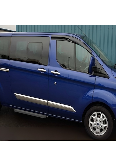 Ford Tourneo Custom Uyumlu 2012-2023 Krom Kapı Kolu 4 Kapı Paslanmaz Çelik