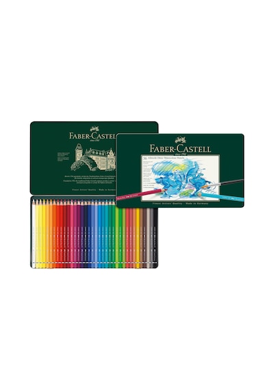 Faber-castell Albrecht Dürer Sulu Boya Kalemi, 36 Renk, Suda Çözünebilir, Canlı Pigment, Yüksek Dayanıklılık, Çift Kullanım Özelliği 124-Pembe