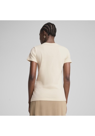 Puma 68237187 Ess No. 1 Logo Tee Kadın Spor Tişört Krem