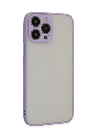 Newface Apple İphone 15 Pro Max Kılıf Montreal Silikon Kapak - Mor