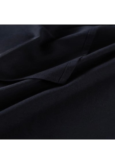Dnc Home Tekstil  Premium Keten Siyah Düz Masa Örtüsü 001