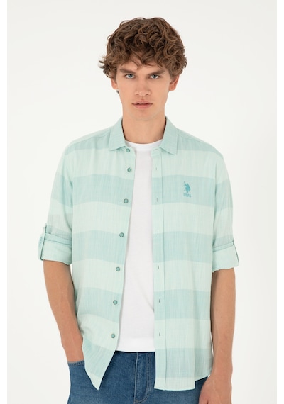 U.s. Polo Assn. Erkek Mint Gömlek Desenli 50283818-vr090 Mint U.s. Polo Assn. Erkek Mint Gömlek Desenli 50283818-vr090 Mint