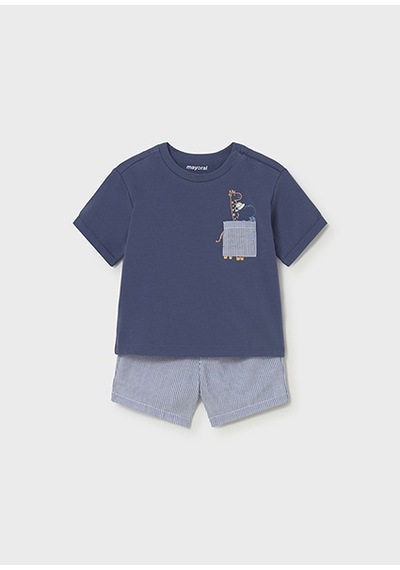 Mayoral Erkek Bebek Şort T-shirt Takım Lacivert 01228 Lacivert