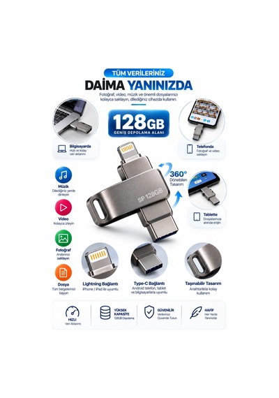 128 Gb Flash Bellek