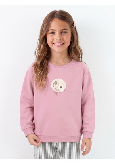 Onloox Kız Çocuk Gülkurusu Kız Çocuk Gülkurusu Pamuklu Bisiklet Yaka Düşük Kol Oversize Çiçek Nakışlı Sweatshirt 2-6 Yaş Onloox Kız Çocuk Gülkurusu Kız Çocuk Gülkurusu Pamuklu Bisiklet Yaka Düşük Kol Oversize Çiçek Nakışlı Sweatshirt 2-6 Yaş