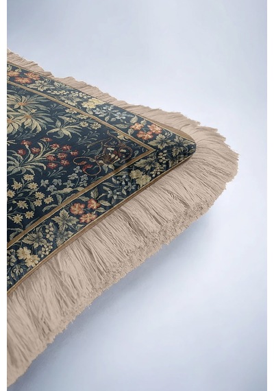 Kraliyet Vintage Unicorn Saçaklı Yastık Kılıfı-çiçekler Ve At Klasik Lacivert Püskül Kırlent Kılıfı Mat Fırtına Yosun Kraliyet Vintage Unicorn Saçaklı Yastık Kılıfı-çiçekler Ve At Klasik Lacivert Püskül Kırlent Kılıfı Mat Fırtına Yosun