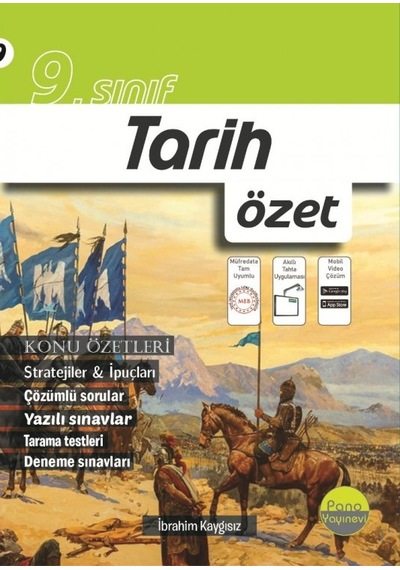 Pano Yayınları 9.Sınıf Tarih Özet