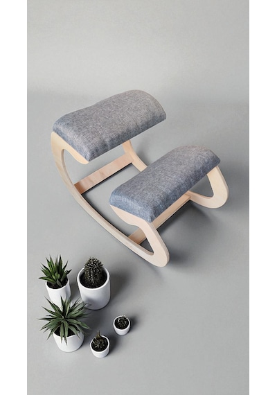 Diz Koltuğu, Pc Koltuğu, Sallanan Koltuk, Çalışma Sandalyesi, Ofis Koltuğu, Kneeling Chair Açık Gri