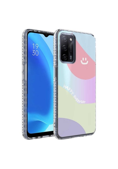 Oppo A54 4G Kilif Airbag Kenarli Renkli Desenli Elegans Kilif 561996996