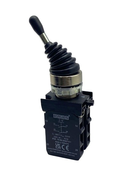 Emas Cm Serisi Joystıck Buton Metal Kalıcı 4 Pozisyonlu 2no+2no 22 Mm