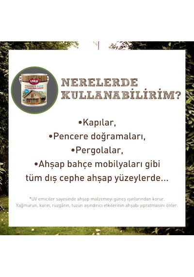 Ünlü Protect Aqua Su Bazlı Dış Cephe Vernik 1L