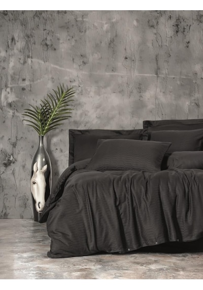 Çift Kişilik Smart Bambu Saten Nev Takımı Siyah - Mir-425793 Renkli
