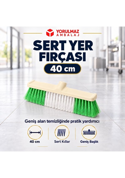 40 Cm Sert Yer Fırçası Zp-197 Zambak Çalı Fırçası, Geniş Alan Temizliği