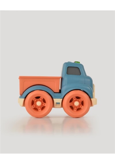 Let's Be Child Sesli Ve Işıklı Minik Pikap 31016 Lacivert - Turuncu Kasalı, Çocuklar İçin Oyuncak Pikap