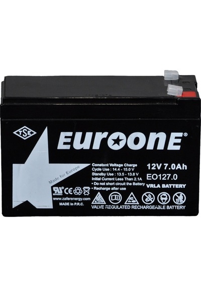 Ayt Euroone Eo127.0 12 Volt 7 Amper Bakımsız Kuru Akü