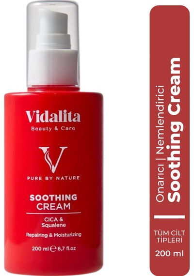 Vidalita Beauty & Care Soothing Onarıcı Nemlendirici Vücut Kremi Cıca & Squalane 200 Ml